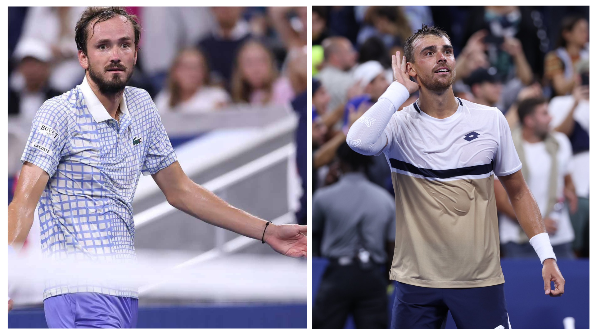 Medvedev Stunned by Bonzi in Chaotic US Open First Round