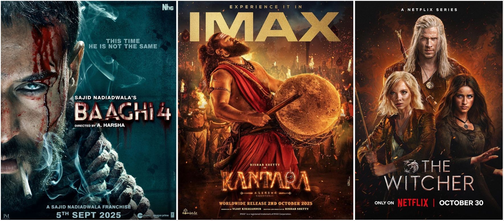 New OTT Releases This Week: Kantara Chapter 1, The Witcher S4, Baaghi 4 Now Streaming